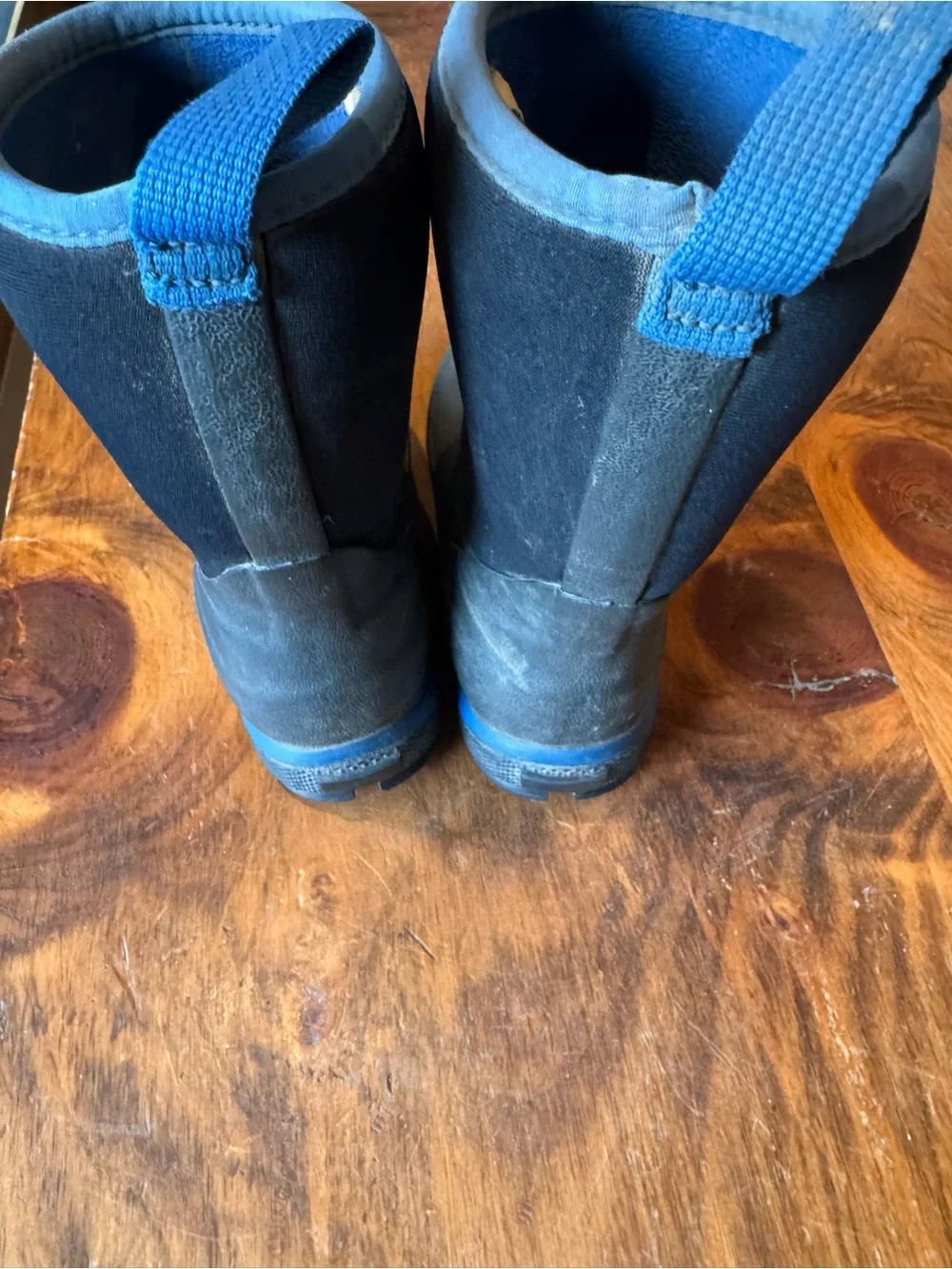 Muck Boot Company Kids Black and Blue Insulated Rain & Snow Boots